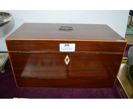 Mahogany Tea Caddy 