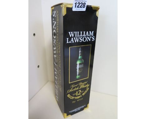 A bottle of 1970's William Lawson's blended Scotch Whisky - 12 years, 70cl, 43 percent - boxed 