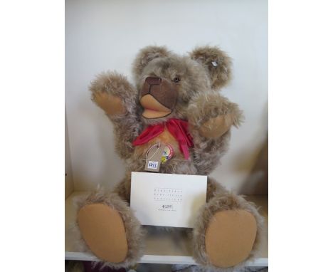 A Steiff Teddy Bear Zotty 1953 replica, limited to 1500 - EAN 408700 - a massive 75cm tall, with box 