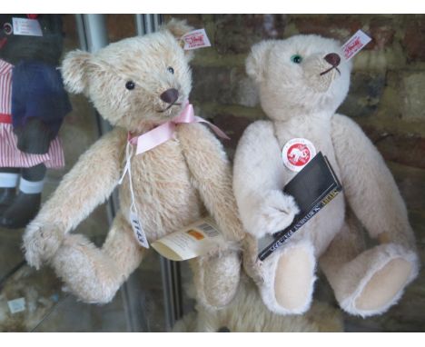 A Steiff teddy Appolonia and Teddy Sorty, both limited editions, EAN 38136 and 655944 - both around 30cm tall with certificat