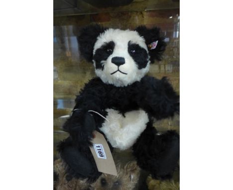 A Steiff panda Bear, made in 2003 - limited to 2000, EAN 661013 - 40cm tall with box and certificate 