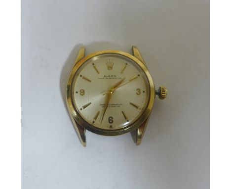 A 9ct Rolex Oyster perpetual Superlative chronometer wristwatch, model 1002, 1124693, case 33mm wide, total weight approx 38 