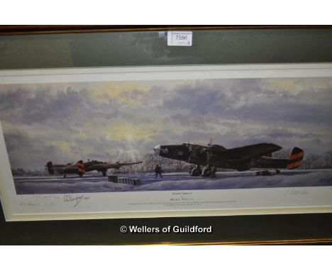 After Philip E. West, 'Mutual Support' limited edition print 77/300, signed in pencil, 20 x 62cm; after Nicholas, 'Dover Patr