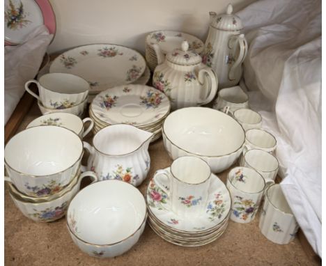A Royal Worcester Roanoke pattern part tea and coffee service 