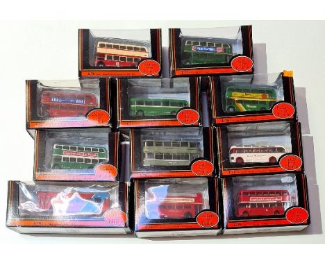 Approx. 20 boxed Exclusive First Edition die-cast model buses.  