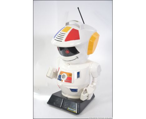 VINTAGE  RETRO ROBOT. Scooter 2000 remote control robot with sonic sound H: 60 cm