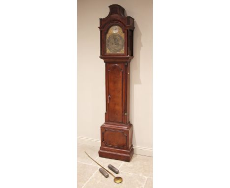 A George III mahogany cased eight day longcase clock by Eardley Norton, London, mid to late 18th century, the pagoda shaped h