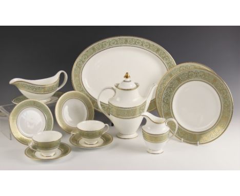 A Royal Doulton 'Renaissance' part tea, coffee and dinner service, to include; coffee pot, milk jug, fourteen 27cm diameter d