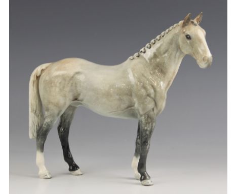 A Beswick 'Hunter' in grey gloss, model number H260, first version, designed by Graham Tongue, 19.5cm high 
