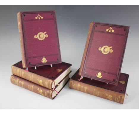 Smiles (Samuel), THE LIVES OF THE ENGINEERS, 5 vols, revised edition, red cloth boards, gilt embossed decoration to cover, gi