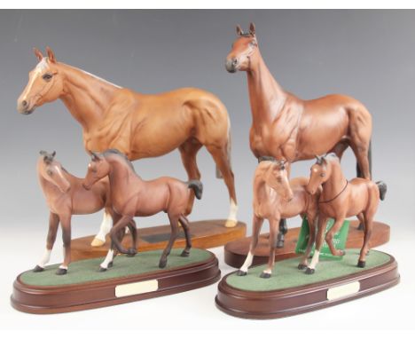 Two Beswick Connoisseur horse models, comprising: 'Grundy Racehorse of the Year 1975', model number 2558, discontinued in 198