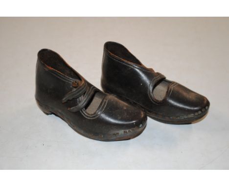 A pair of children's vintage hob nail shoes