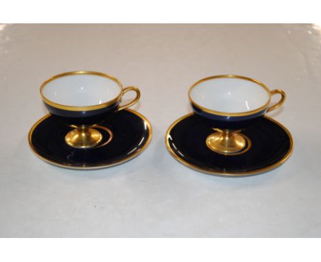 Two First Class passenger cups and saucers from the Norddeutscher Lloyd Bremen Liner 