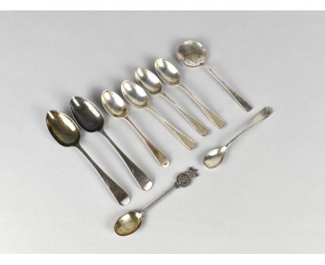 A Collection of Various Silver Teaspoons etc to Include Commemorative Elizabeth II, 109g 