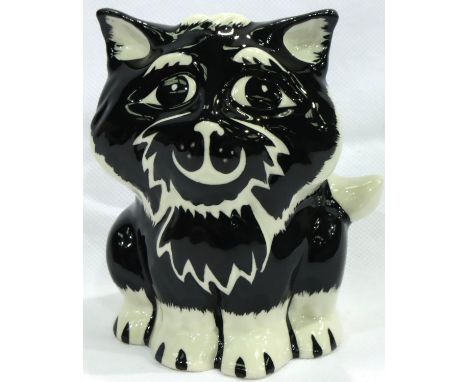 Lorna Bailey cat, Marvin, H: 9 cm. No cracks, chips or visible restoration. P&amp;P Group 1 (£14+VAT for the first lot and £1