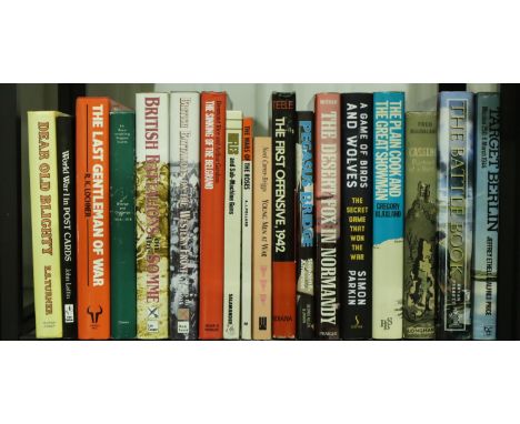 One shelf of Military related books. Not available for in-house P&amp;P, contact Paul O'Hea at Mailboxes on 01925 659133 