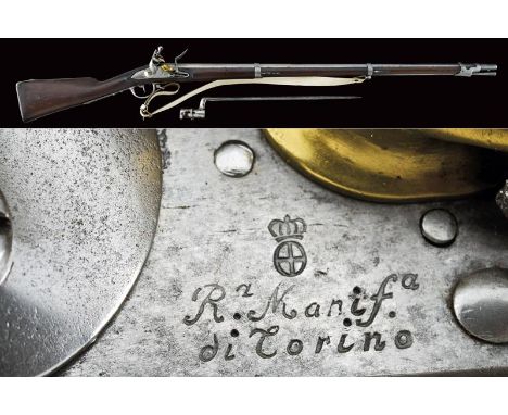 dating: 1819 provenance: Turin, Smoothbore, round, 17,5 mm cal. barrel, with octagonal base, marked '1819,' 'F,' 'P,' with Sa