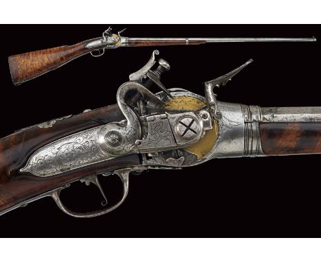dating: about 1690 provenance: Sezze, Smoothbore barrel, two-stage, 16 mm cal. barrel, octagonal at the first part with a bas