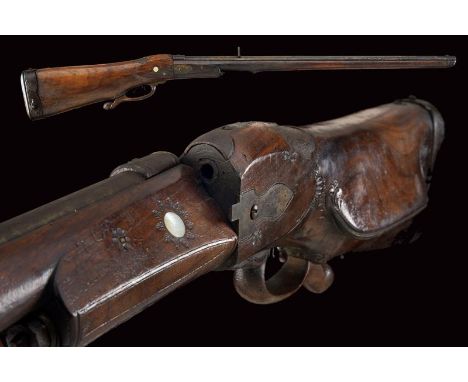 dating: 18th Century provenance: Germany or Austria, Round, smoothbore, revolving, 7 mm cal. barrel, with raised ring at the 