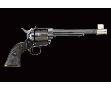dating: 1888 - 1896 provenance: USA, Round, rifled barrel (clean bore, still visible rifling), featuring the address 'COLT'S 
