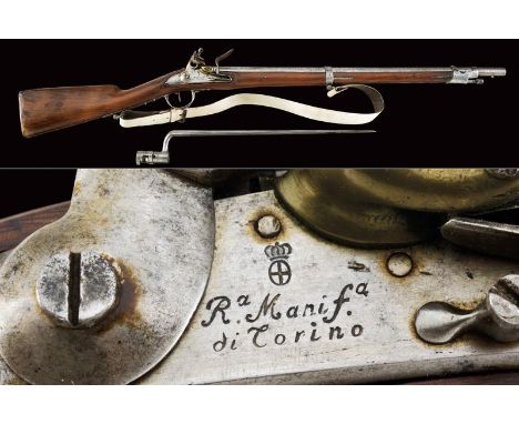 dating: first quarter of the 19th Century provenance: Turin, Round, smoothbore, 17 mm cal. barrel, octagonal at the base mark