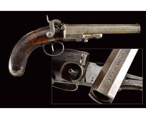 dating: Third quarter of the 19th Century provenance: Paris, Smoothbore, octagonal, 15 mm cal barrel with damask structure, m