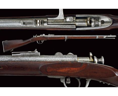 dating: about 1880 provenance: Kingdom of Italy, Round, rifled, 17 mm cal. barrel, with various marks and 'PORRO MILANO N11,'