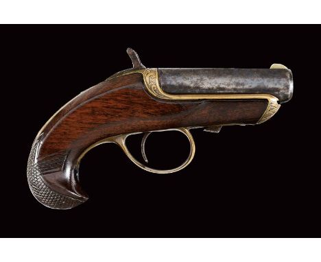 dating: Third quarter of the 19th Century provenance: USA, Oval, rifled, 41 rimfire cal barrel with brass front sight, engrav