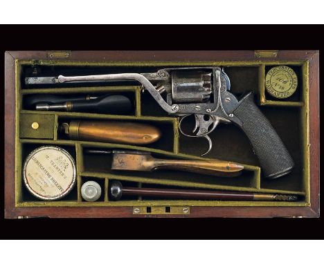 dating: about 1870 provenance: London, Octagonal, rifled, browned, 11 mm cal barrel (bore with light pitting, visible rifling