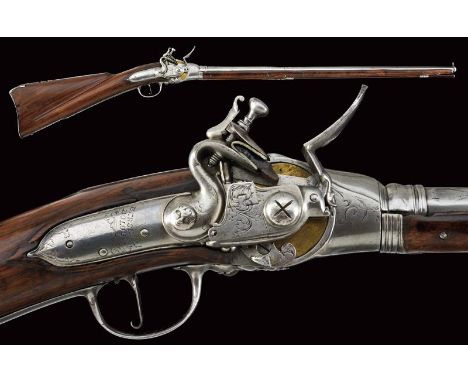 dating: circa 1700 provenance: Bologna, Smoothbore, roundbarrel, 13 mm cal. barrel, with rings and frames and slightly carved