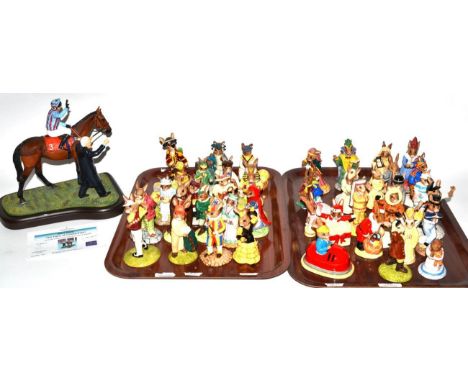 A large group of Royal Doulton Bunnykins figures including limited editions ''Mermaid''; ''Liberty Bell''; ''Deep Sea Diver''