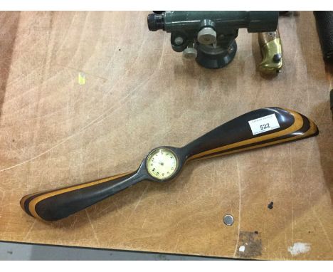 Unusual 1920's / 30's clock modelled as a propeller