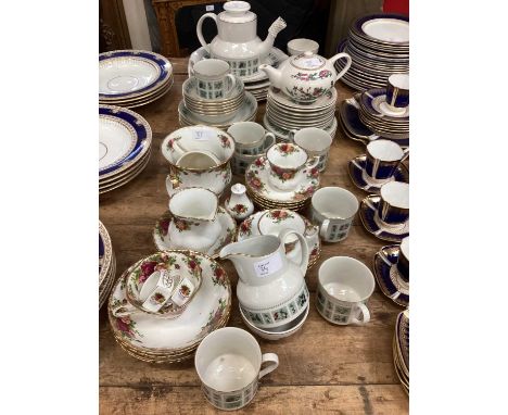 Royal Albert Old Country Roses part teaset, Royal Albert Tapestry part tea and dinner service and other china
