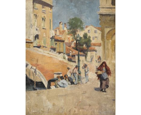 Eileen Reid (1894-1981) VENICE, 1925 oil on canvas signed under her maiden name [Oulton] and dated on reverse 'Irish Women Ar