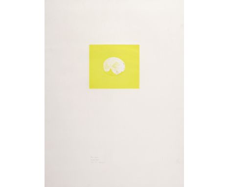 Louis le Brocquy HRHA (1916-2012) NO LEMON, 1974 Intaglio print on paper; (from an edition of 75) signed and with dedication 