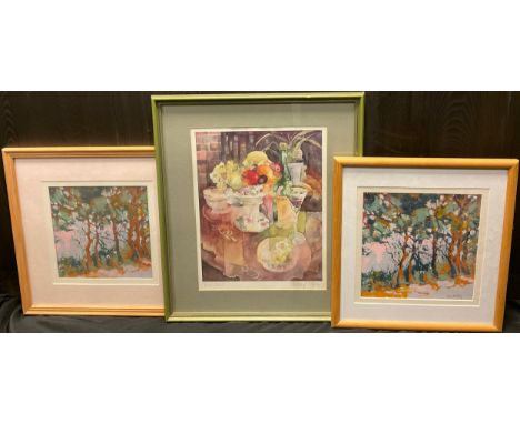Shirley Trevena (bn. 1940), by and after, ‘Fruit Bowl’, signed and titled in pencil to margin, lithograph, 45cm x 34cm;  Davy