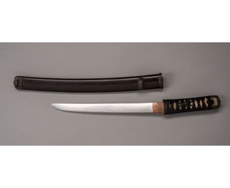A TANTO IN KOSHIRAE, EDOJapan, Edo period (1615-1868)The blade:Hira-zukuri with iori mune, the hamon is sugu in nioi-deki, th