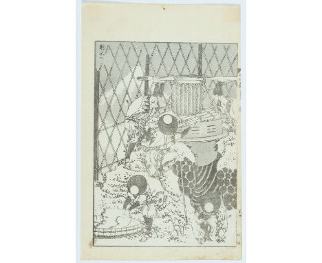 KATSUSHIKA HOKUSAI (1760-1849): KIZAMI NO FUJIBy Katsushika Hokusai (1760-1849), signed Japan, published 1876Monochrome woodb