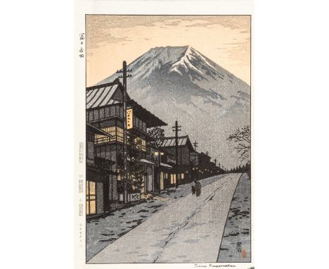 SHIRO KASAMATSU (1898-1991), MT. FUJI FROM YOSHIDABy Shiro Kasamatsu (1898-1991), signed Shiro KasamatsuJapan, dated 1951Colo