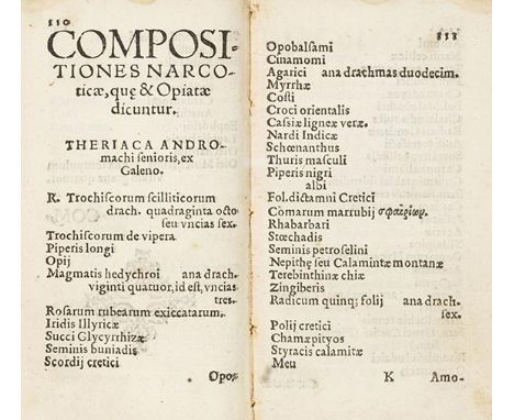 Adolph Occo    Pharmacopoeia, sev medicamentarium pro Rep. Augustana .. nunc denuo recognita. (Augsburg, M. Manger 1574). Sel