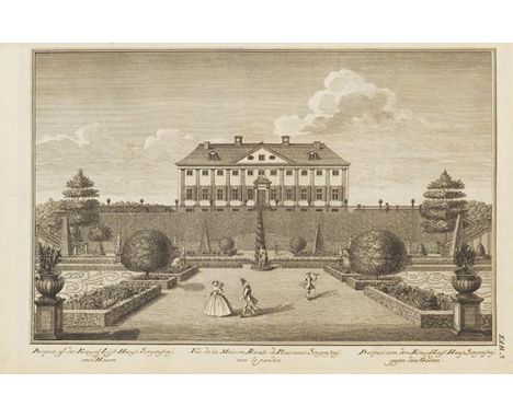 Laurids de Thurah    Den Danske Vitruvius. Indeholder Grundtegninger, Opstalter, og Giennemsnitter af de merkvaerdigste Bygni