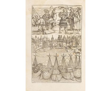 Titus Livius    Romische Historien. Mainz, J. Schöffer 1523. Eines der großen frühen deutschen Holzschnittbücher, für das Sch