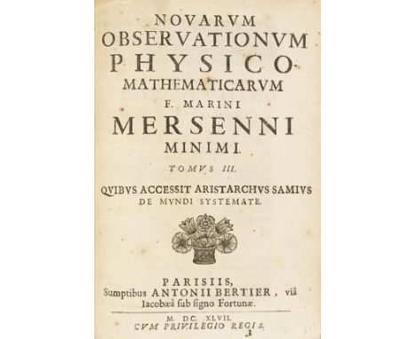 Marin MersenneCogitata physico mathematica. - Universae geometriae, mixtaeque mathematicae synopsis. - Novarum observationum 