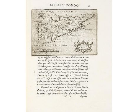 Jean Zuallart   Il devotissimo viaggio di Gierusalemme. Rom, F. Zanetti &amp; G. Ruffinelli 1587. • Erstausgabe der bekannten