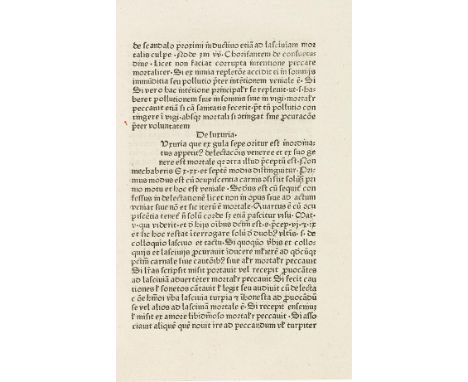 Bartholomaeus de Chaimis   Confessionale sive Interrogatorium. Daran: Interrogationes faciende infirmo morienti. [Straßburg: 