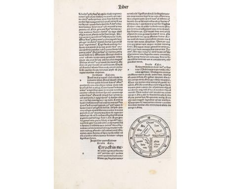 Isidorus Hispalensis   Etymologiae. Daran: De summo bono. 2 Teile in 1 Band. Venedig, Peter Löslein 1483. • Inkunabelausgabe 