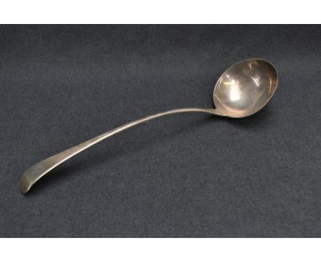 A George III silver Old English pattern ladle, marks for London 1807, maker Peter &amp; William Bateman, 33.5cm, 171grams