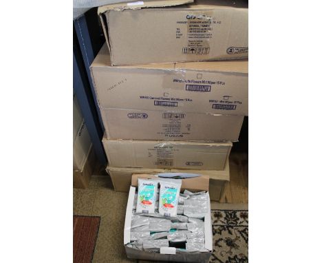 Five boxes of compact wet wipes 
