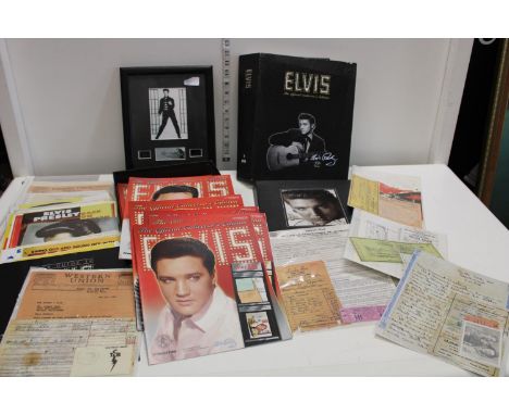 A selection of Elvis Presley related ephemera 