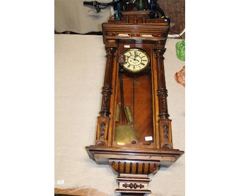 A Viennese style wall clock by Fattorini and Sons ltd Westgate Bradford (made in Silesia) approx h1.42mcollection only 